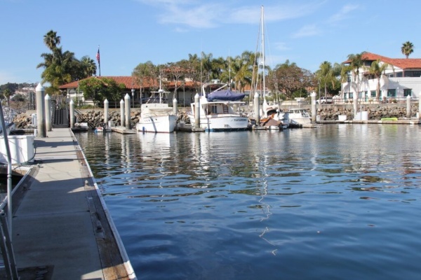 The lot of boats in lakeside at San Pedro, CA