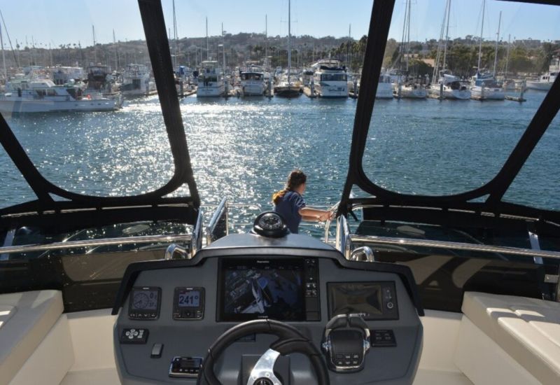 Who gives way to whom at sea